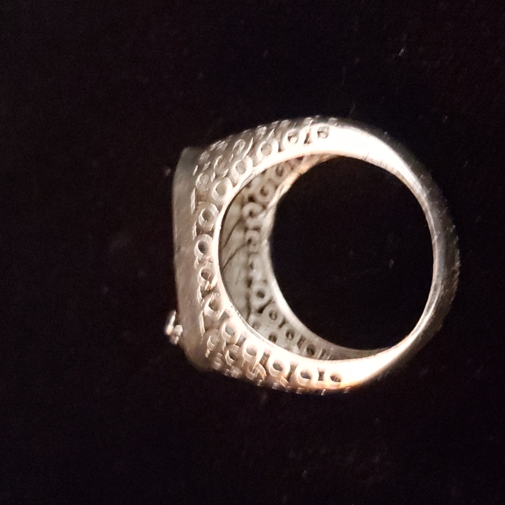 Men silver ring - Picture 10 of 11